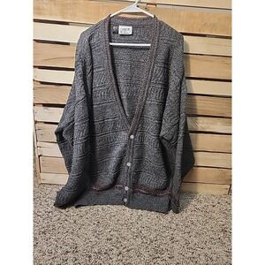 Vintage Cambio Italia Wool Blend Sweater Men's 4XL Gray Grandpa Preppy Pullover